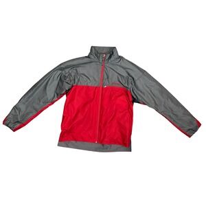 Marmot Lightweight Full‎ Zip Jacket Red Gray Men's Size Large Outdoor Adventure